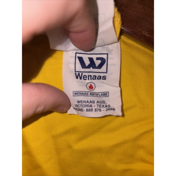 WENAAS ANTIFLAME COVERALLS Yellow Flame-Resistant Workwear Size 46 NWT - Picture 4 of 16